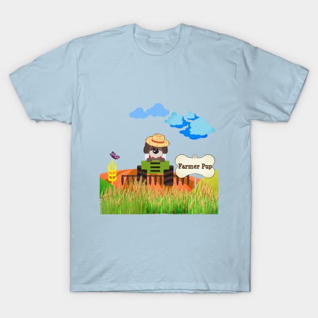 Farmer Pup T-Shirt by Primigenia